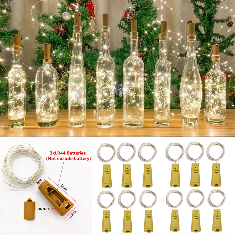 Led Fairy String Lights - 6 uds 20led botella de vino