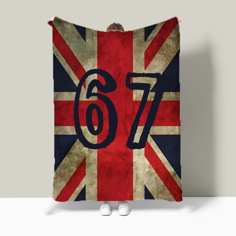 Christmas Throw Blanket - Union Jack bandera Meme número 