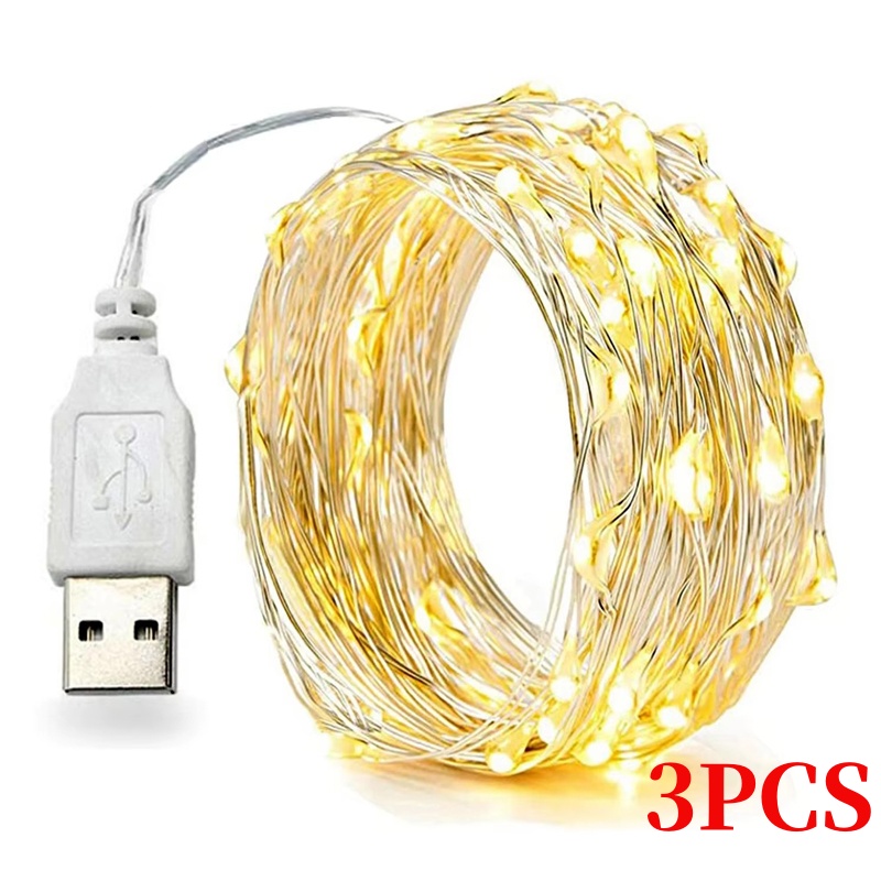 Led Fairy String Lights - Guirnalda de luces LED de alambre