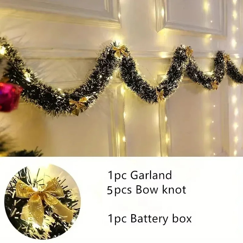 Tinsel Garland Decoration - Guirnalda de Navidad de 2M con