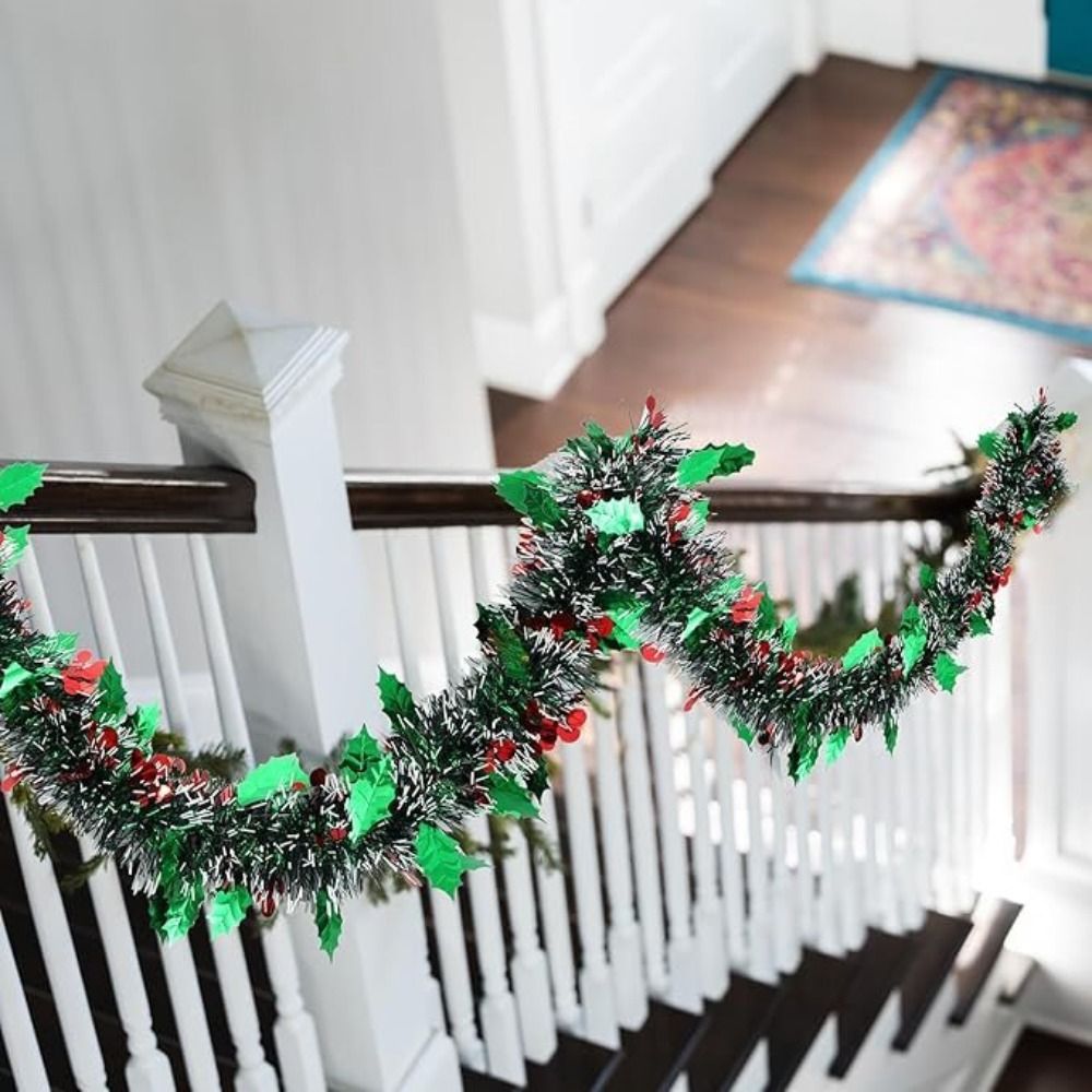 Guirnalda navideña reutilizabl - Tinsel Garland Decoration reseña y precio