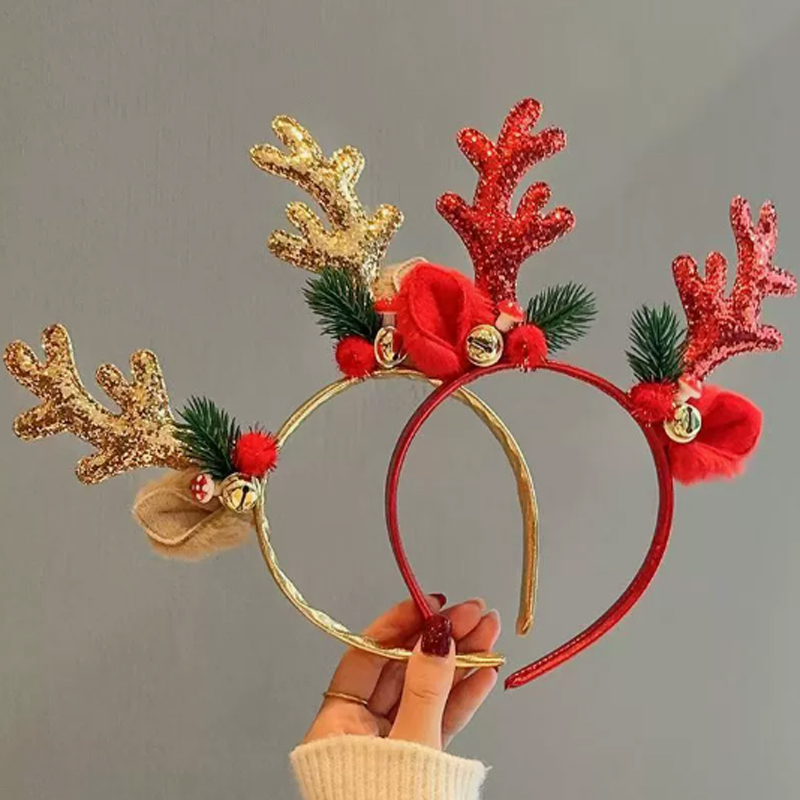 Diadema de Navidad con Astas d - Reindeer Antlers Headband reseña y precio