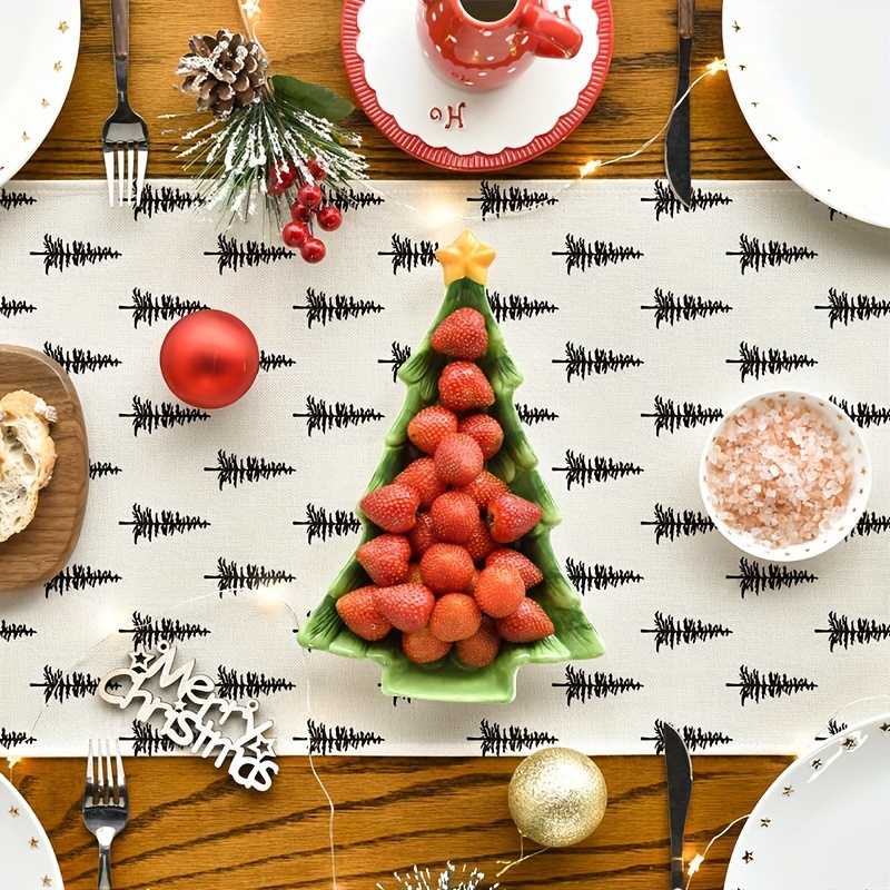 Camino de mesa de árbol de Nav - Christmas Table Runner reseña y precio