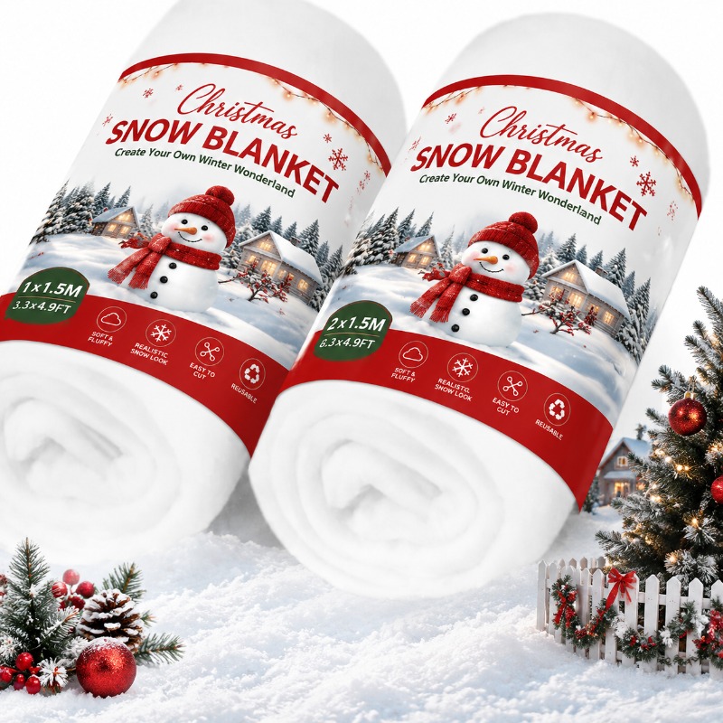 Alfombra de Nieve Artificial,  - Christmas Throw Blanket reseña y precio