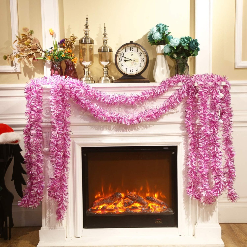 Guirnalda de 6 piezas con purp - Tinsel Garland Decoration reseña y precio