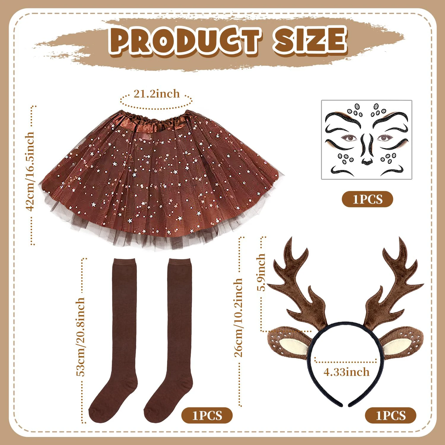 Disfraz de ciervo de Carnaval  - Reindeer Antlers Headband reseña y precio