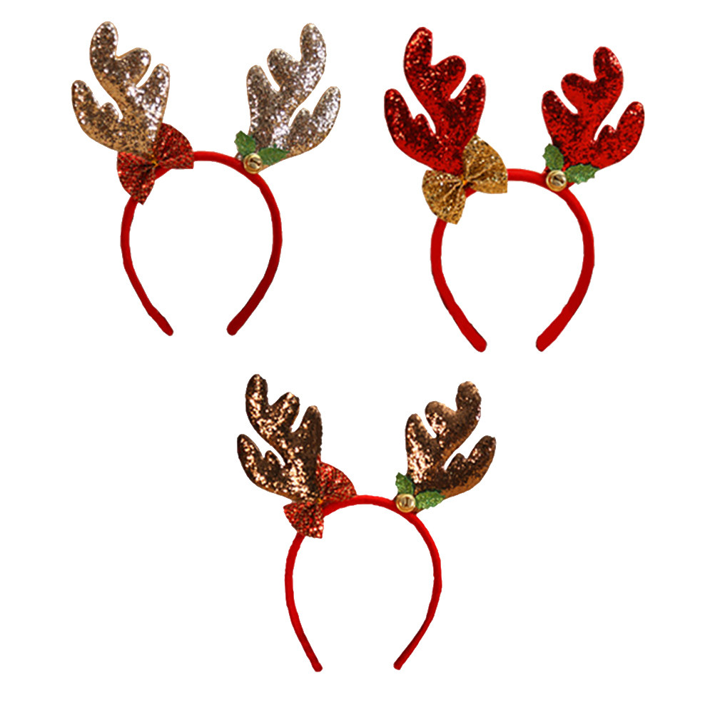 3 Diademas Navideñas con Cuern - Reindeer Antlers Headband reseña y precio
