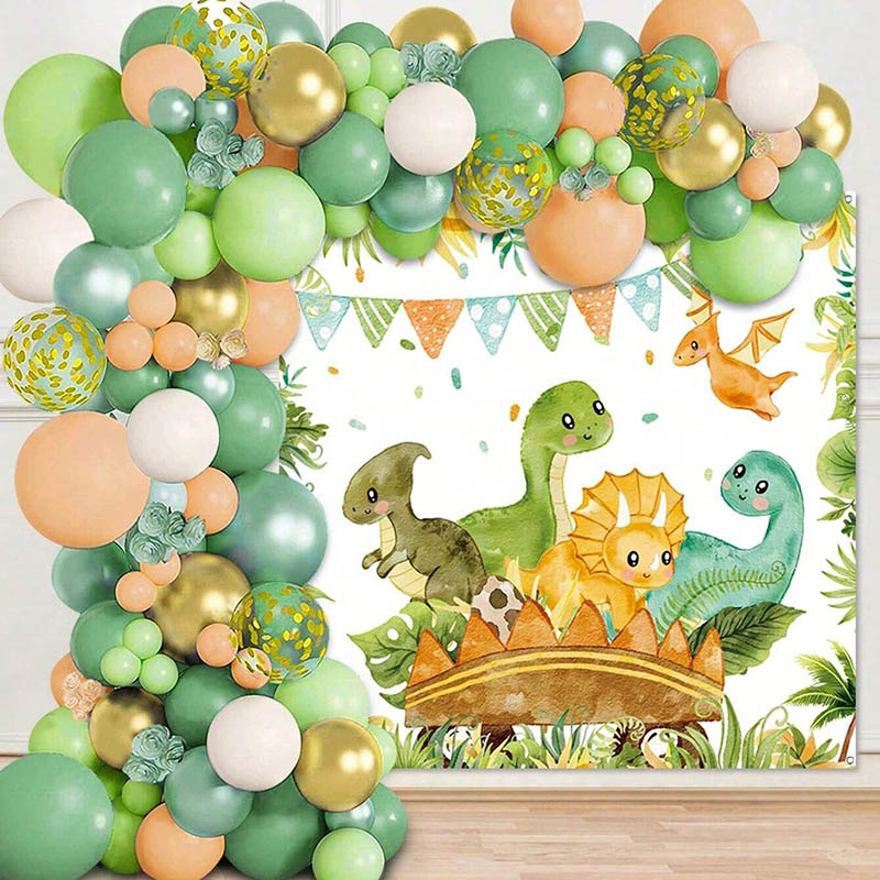 Juego de globos de dinosaurio, - Tinsel Garland Decoration reseña y precio
