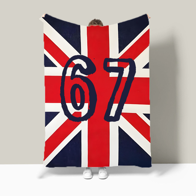 Union Jack bandera Meme número - Christmas Throw Blanket reseña y precio