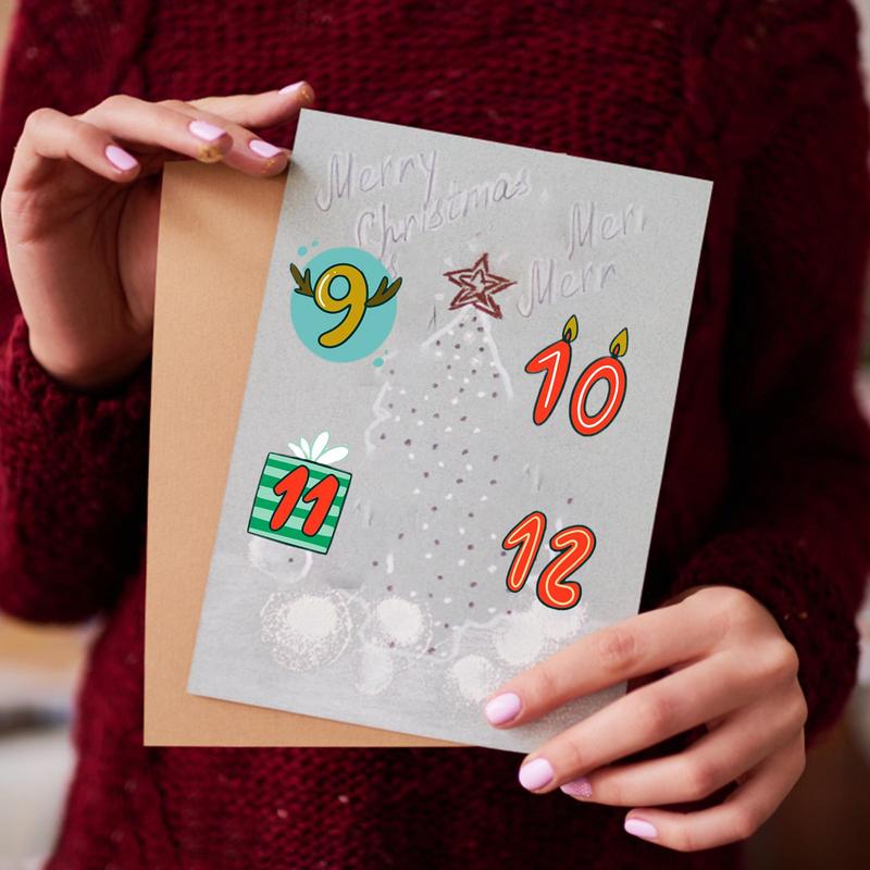Pegatinas de Feliz Navidad, ca - Advent Calendar Gift reseña y precio