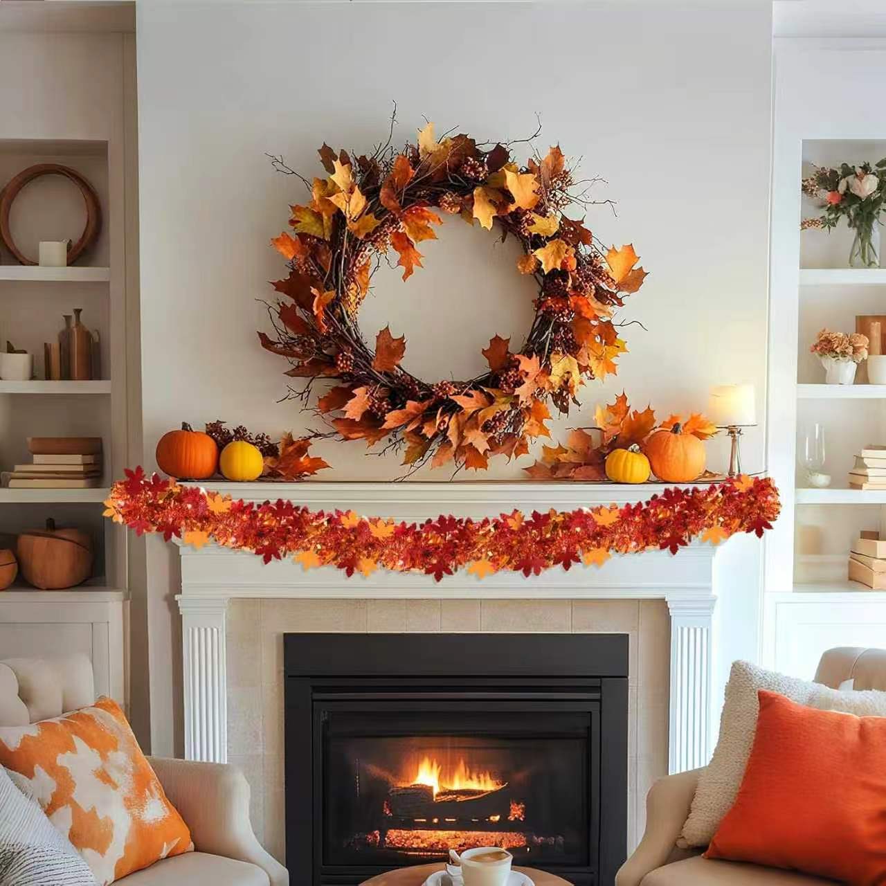 Guirnalda de Otoño con Adornos - Tinsel Garland Decoration reseña y precio